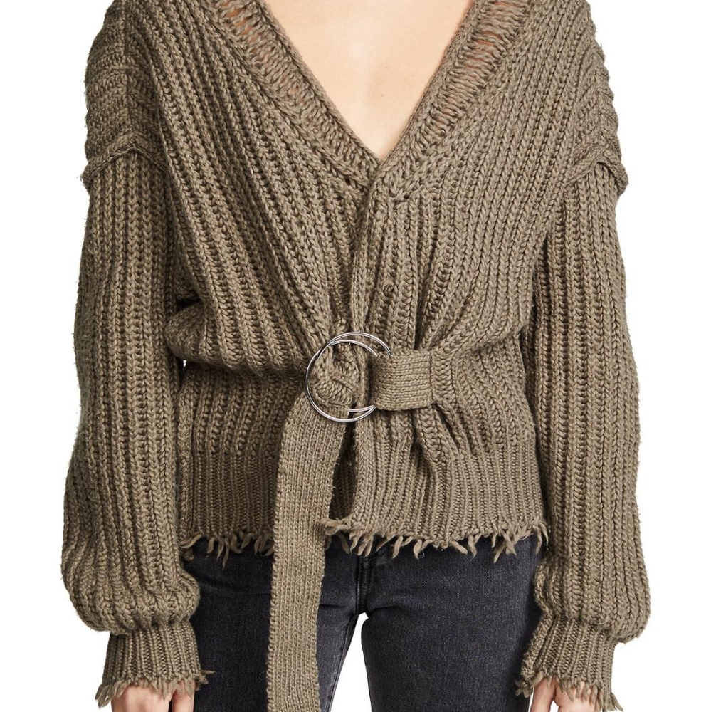 NWT Wildfox Citadel Wrap Green Sweater - Picture 4 of 8